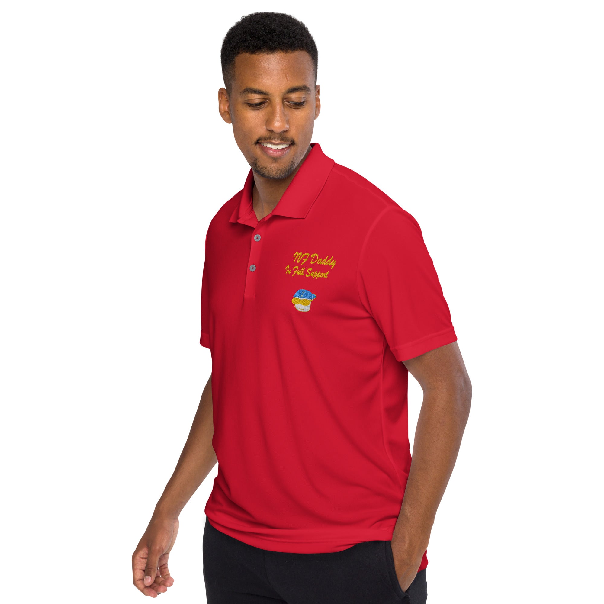 IVF Daddy"s IVF shirt performance polo shirt - Young Hugs