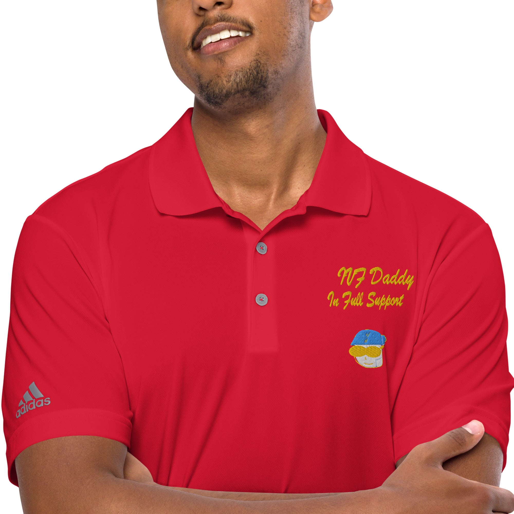 IVF Daddy"s IVF shirt performance polo shirt - Young Hugs
