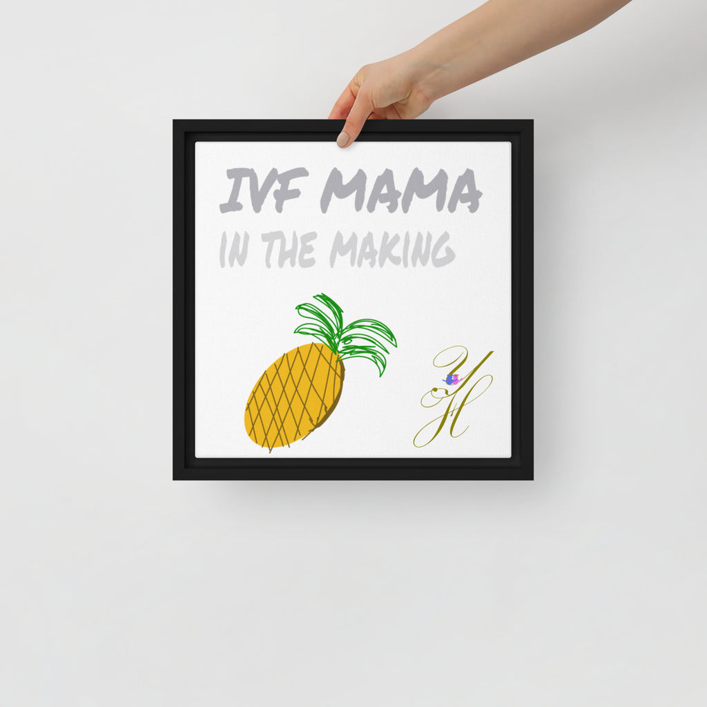 IVF Mama in the making Framed canvas - Young Hugs
